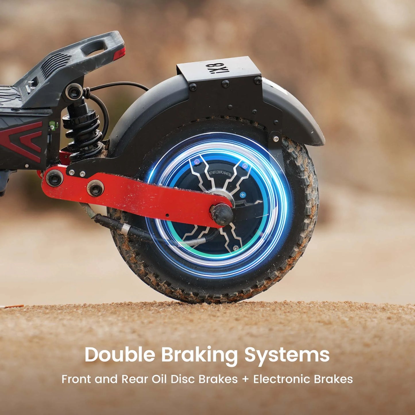 iScooter IX8 Foldable Electric Kick Scooter for Adults, 60km/h Speed, 2400W Power, 48V Voltage 20Ah Battery.