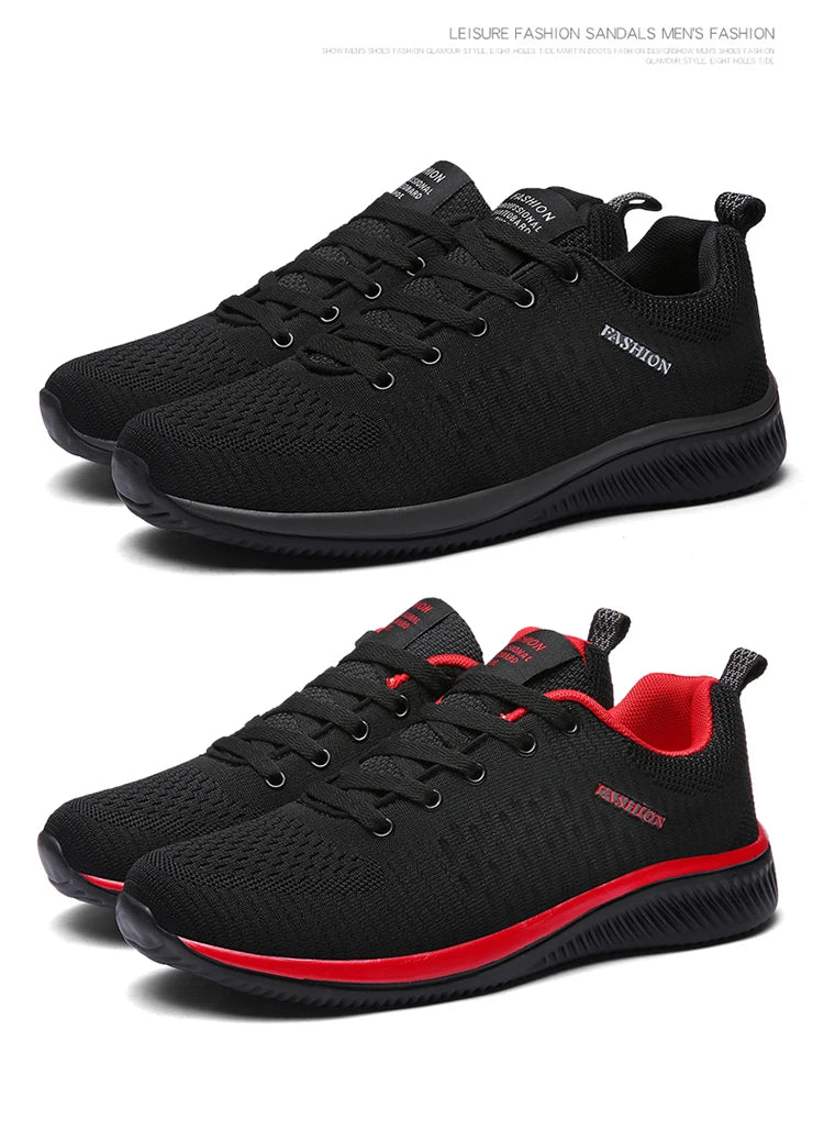 Men Running Shoes Breathable Light Comfortable Men's Casual Shoes Tenis Outdoor Slip On Walking Sneakers