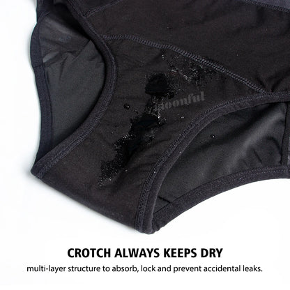 High Waist Period Underwear Lace Mesh Menstrual Panties Women Menstrual Cycle Absorbent Underwear Girl Panties for Monthly.