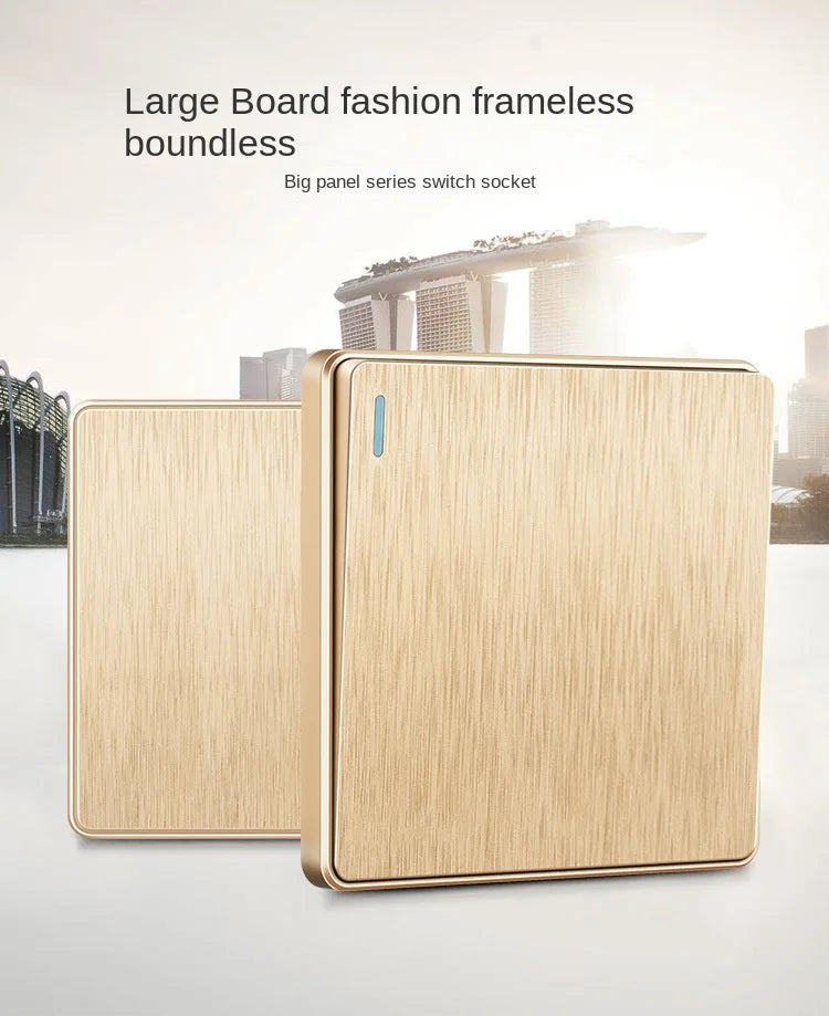 Gold 13A UK Stecker USB Steckdose, Haushalt elektrische licht schalter, universal 5 loch Dual Buchse mit USB Ladegerät, AC110-250V.