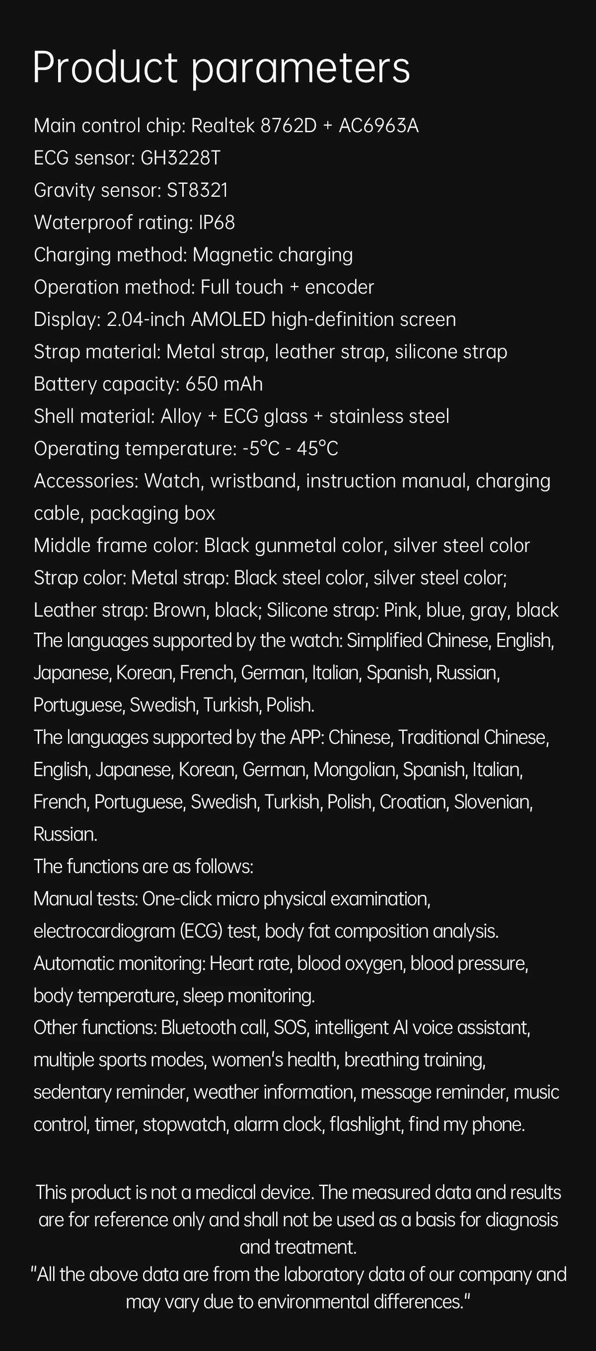 2025 New For XIAOMI Uric acid Blood lipids Smart Watch Men ECG+PPG Blood pressure Blood oxygen Bluetooth Call Health Smartwatchs