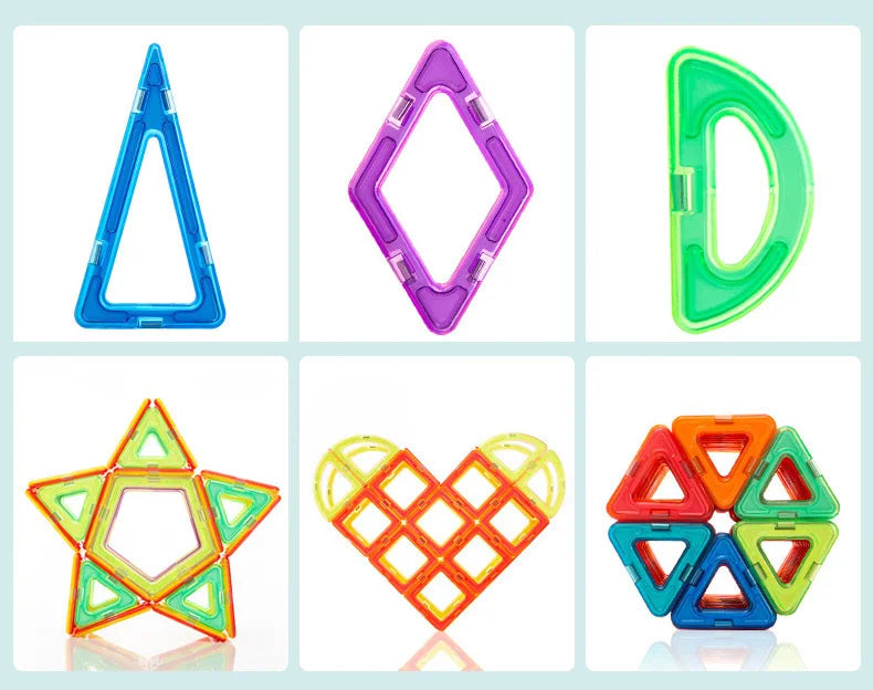 30-168pcs Magnetic Blocks Magnetic Designer Construction Set Educational Building Blocks Magnet Toys for Children Gifts.