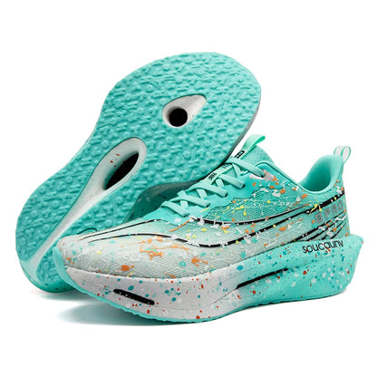 Supercritical E-TPU Marathon Running Shoes Men Women High-quality Road Jogging Shoes Light Comfy Sneakers Mesh Training Shoes.