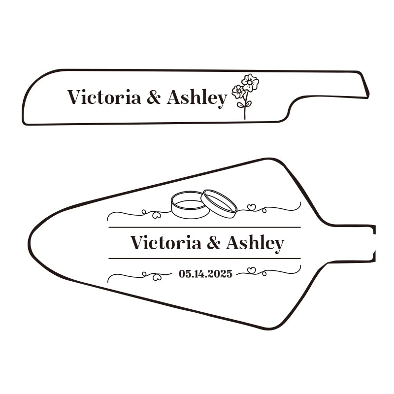 Personalised Wedding Cake Knife Shovel Custom Bride Gift Gold/Silver Cutting Server Set Engraved Birthday Party Cake Dinner Deco.