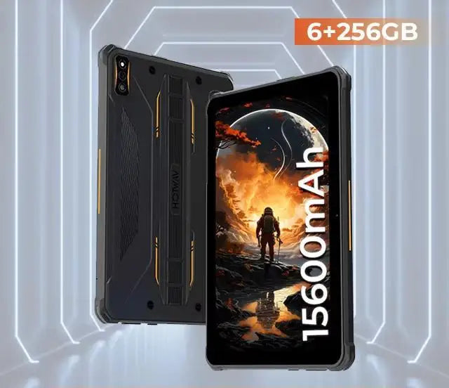 Rugged Tablets HOTWAV R7 12GB(6+6) 256GB 10.1'' 16MP+16MP Android 13.0 15600mAh large battery 20W Dual SIM 4G GPS