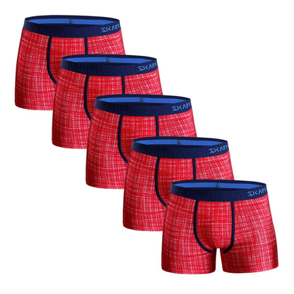 5 stücke baumwolle boxershorts männer höschen benutzerdefinierte männer unterhosen sexy herren boxer unterwäsche für mann drucken homme boxershorts calecon