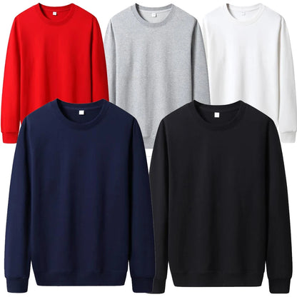 Men Casual Hoodie Solid Color Sweatshirt Fashion Winter Autumn Casual Sweatshirts Pullover Fleece Streetwear.