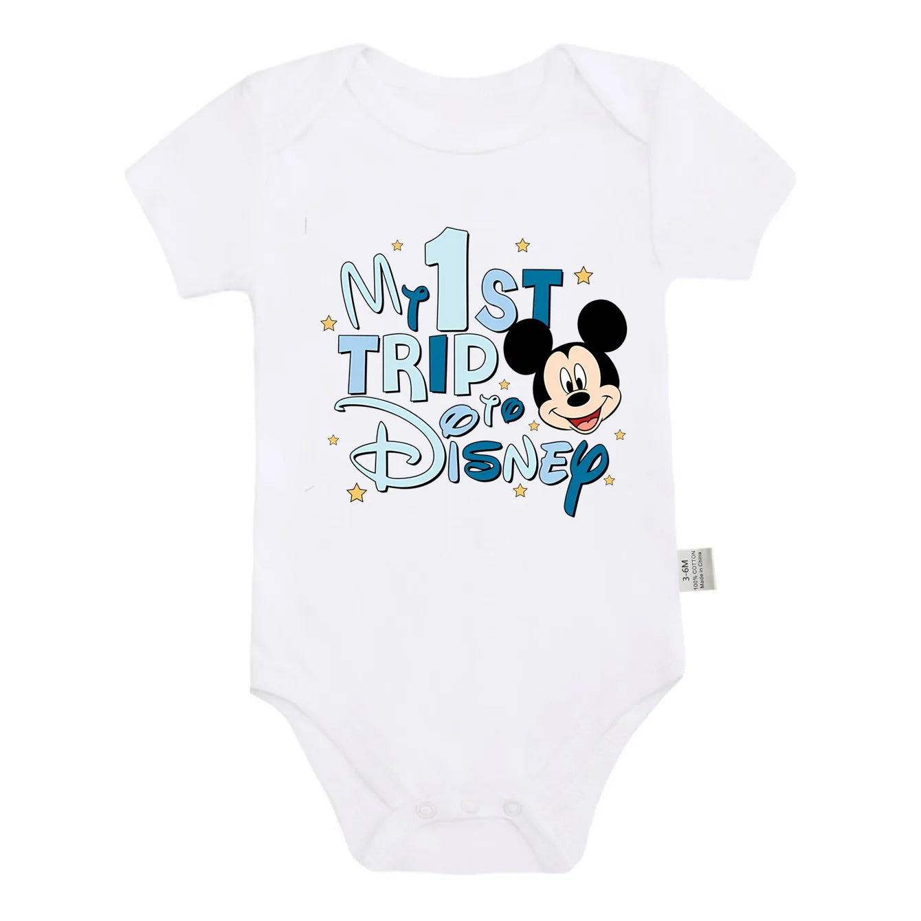 Neue Ankunft Baby Kleidung My 1st Trip Disney Baby Bodys 100% Baumwolle Sommer Baby Jungen Mädchen Strampler.