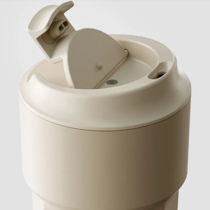 New Youpin Daily Element Portable Water Cup Coffee Mug 316 Stainless Steel Safety Seal 420ml Cold Storage Thermos Cup Mouth Snap.