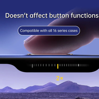 Luxury Camera Control Capture Button Cover for iPhone 16 Pro Max Plus 16Pro Alloy Sensitive Smart Lens Button Protection Case.