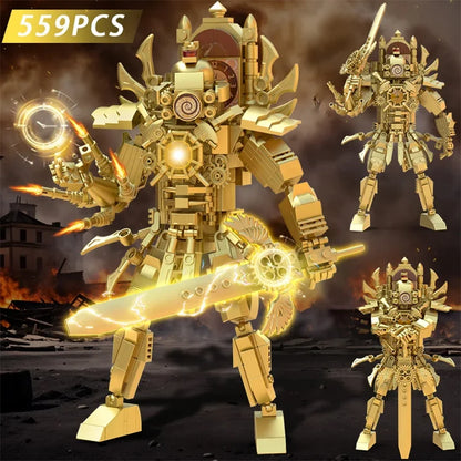 Moc Skibidi Toilet Action Figures builing blocks,Camerman Titan Speakerman Surveillance Man TVMan Boys Bricks Toys For Kids Gift.