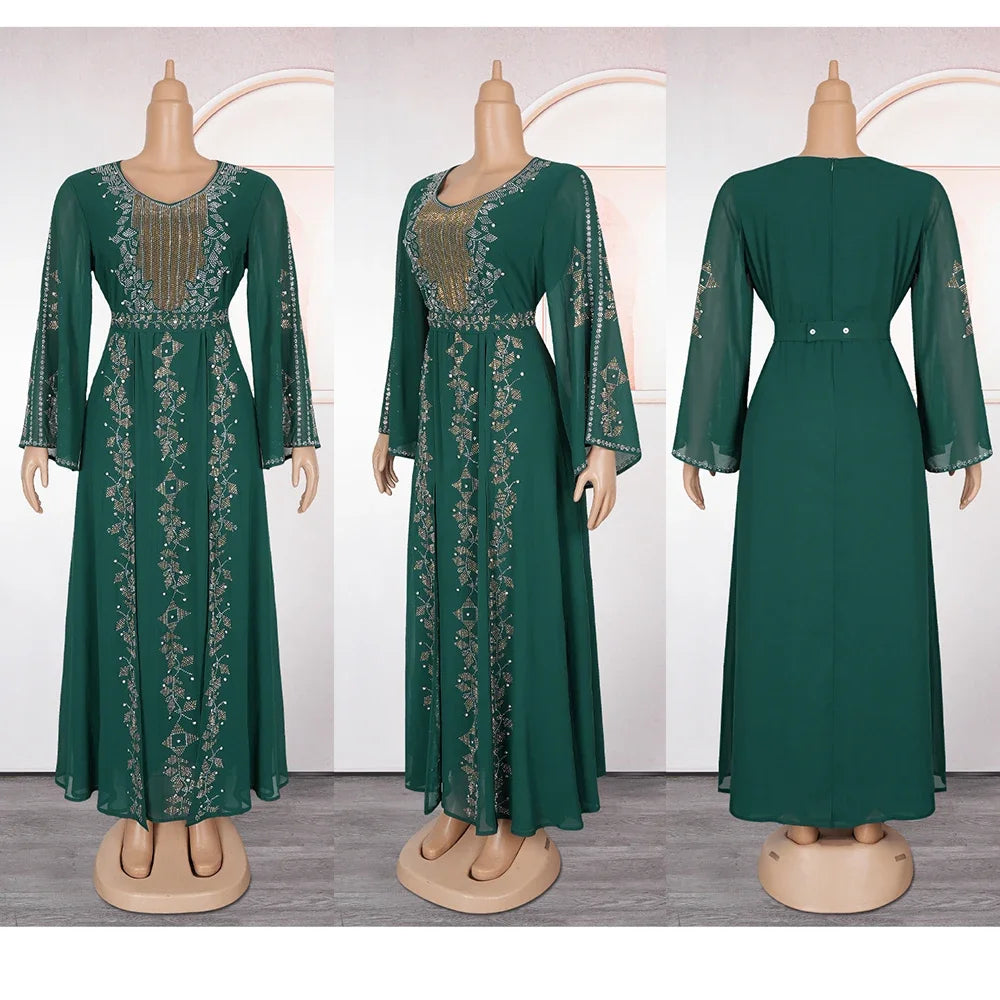 Abayas Für Frauen Dubai Luxus 2025, Afrikanische Muslimische Mode Kleid Kaftan Marocain Abend Party Kleider Kimono Robe Djellaba Frauen.