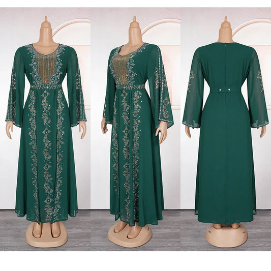 Abayas Für Frauen Dubai Luxus 2025, Afrikanische Muslimische Mode Kleid Kaftan Marocain Abend Party Kleider Kimono Robe Djellaba Frauen.