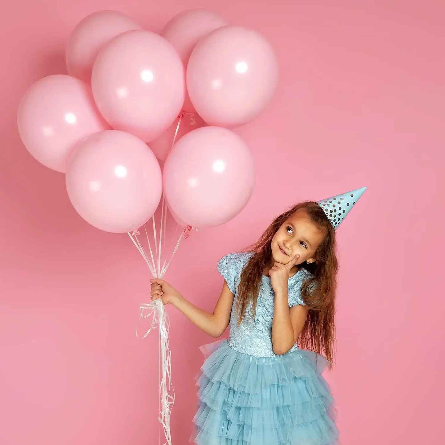 Pastell rosa Luftballons in verschiedenen Größen 18 12 10 5 Zoll für hellrosa Luftballons zum Geburtstag Valentinstag Hochzeits feier Dekoration.