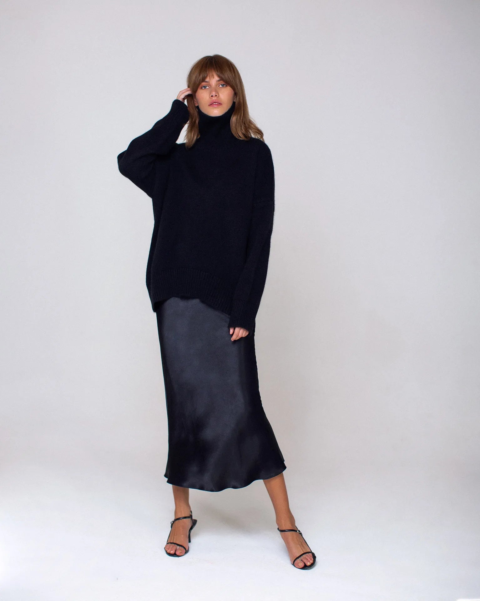 Herbst Und Winter Verdickte Rollkragenpullover frauen Lose Faul Gestrickte Pullover Silhouette Casual Pullover.