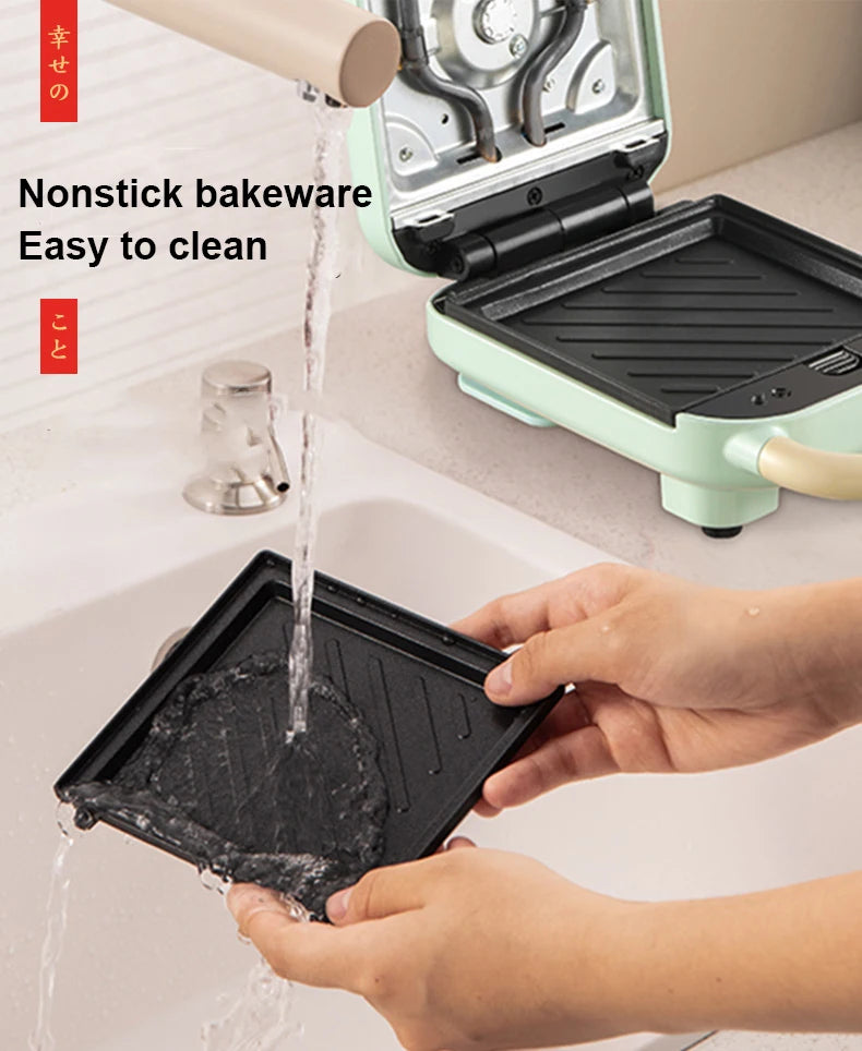 650W Electric Sandwich Maker Waffle Machine Toaster Baker Takoyaki Pancake Donuts Sandwichera Breakfast Machine 220V