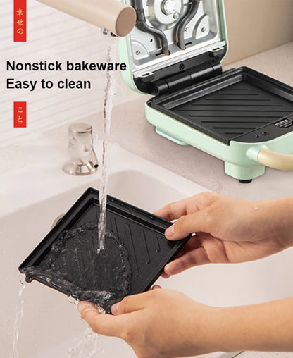 650W Electric Sandwich Maker Waffle Machine Toaster Baker Takoyaki Pancake Donuts Sandwichera Breakfast Machine 220V