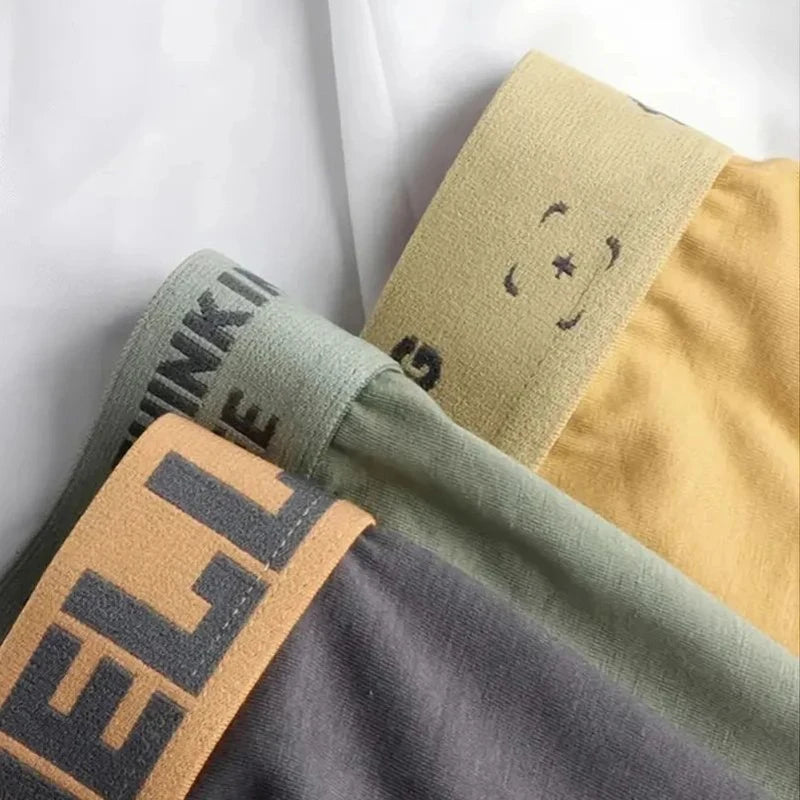    4 Teile/satz Zufällige männer Unterwäsche Mode Trendy Bequeme Weiche männer Boxer Briefs Slim Lose Fit Athleisure männer Hosen