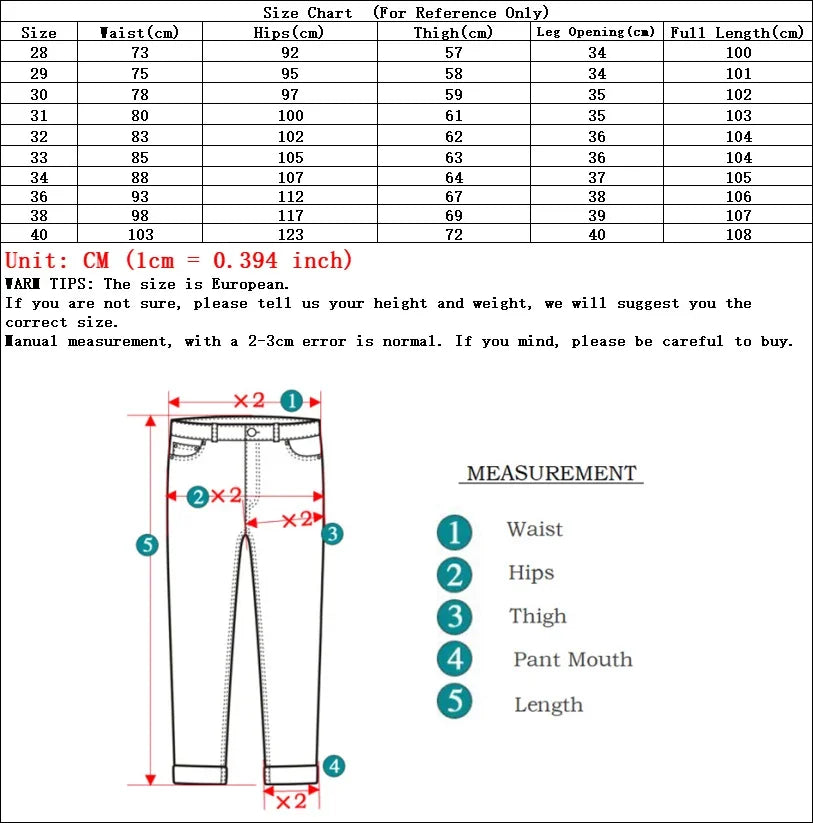 Male  All-match Brand Trousers Four Season Men's High Quality Jeans  Business Casual High Waist Denim Pants Simplicity Cool.