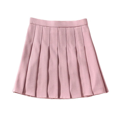 High Waist Pleated Kawaii Harajuku Skirts Women Girls Lolita A-line Sailor Large Size Preppy School Uniform.