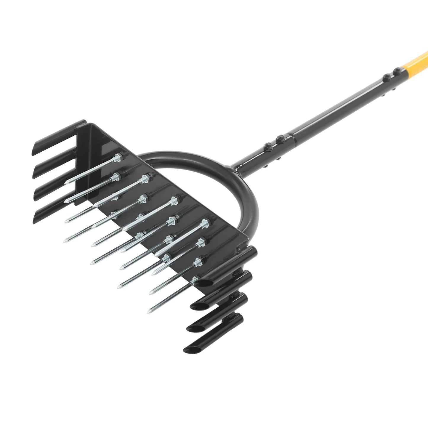 2-in-1-Rasenbelüftungswerkzeug, manuelles Rasenbelüfterwerkzeug mit 16 Spikes und 8 Entkern für Gartengras, loser Boden, verhindert Verdichtung