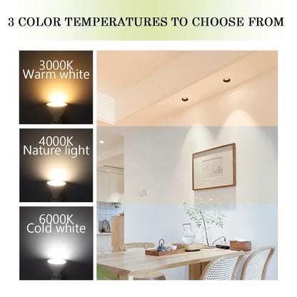 10PCS MR16 LED Strahler Birne GU5.3 Lampada AC 110V 220V 12V Bombillas Spot Licht Ersetzen Die 50W Halogen Lampe Hause Derection.