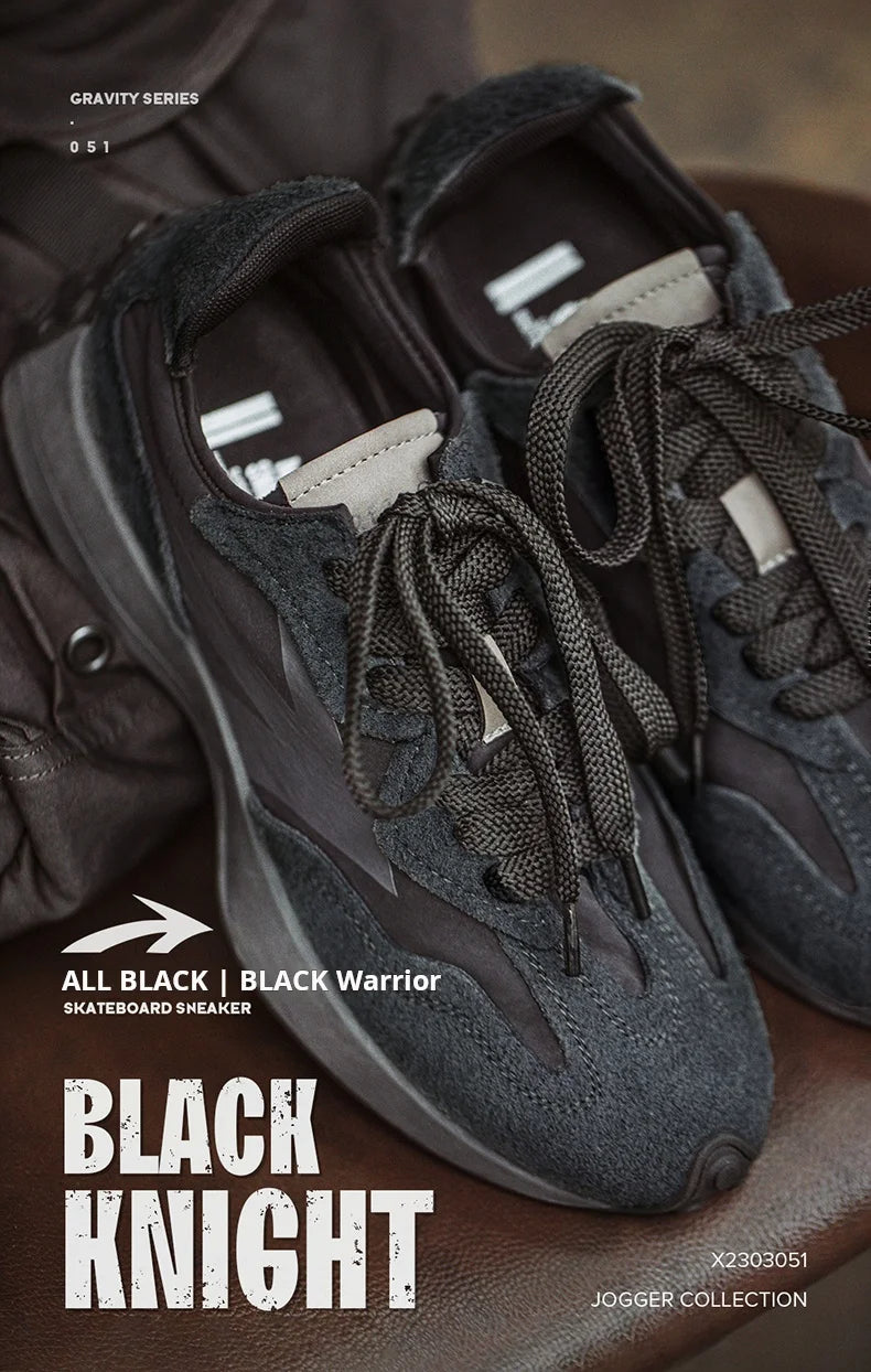 Maden Frühling Vintage Dickbesohlte Patchwork Schwarze Sneakers Lässige atmungsaktive Joggingschuhe Low-Top-Schnürschuhe Sportliche Sommerschuhe