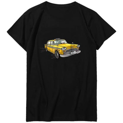 I Survived My Trip To Nyc T Shirt For Men New York Yellow Taxi Graphic T Shirts Cotton  Short Sleeve T-Shirts Men's Clothing.