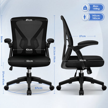 aiibottech Bürostuhl Ergonomische Liege 90er ° -125 ° ,Schreibtischstuhl mit Lordosenstütze, verstellbarer Computerstuhl, Wohnzimmerstühle