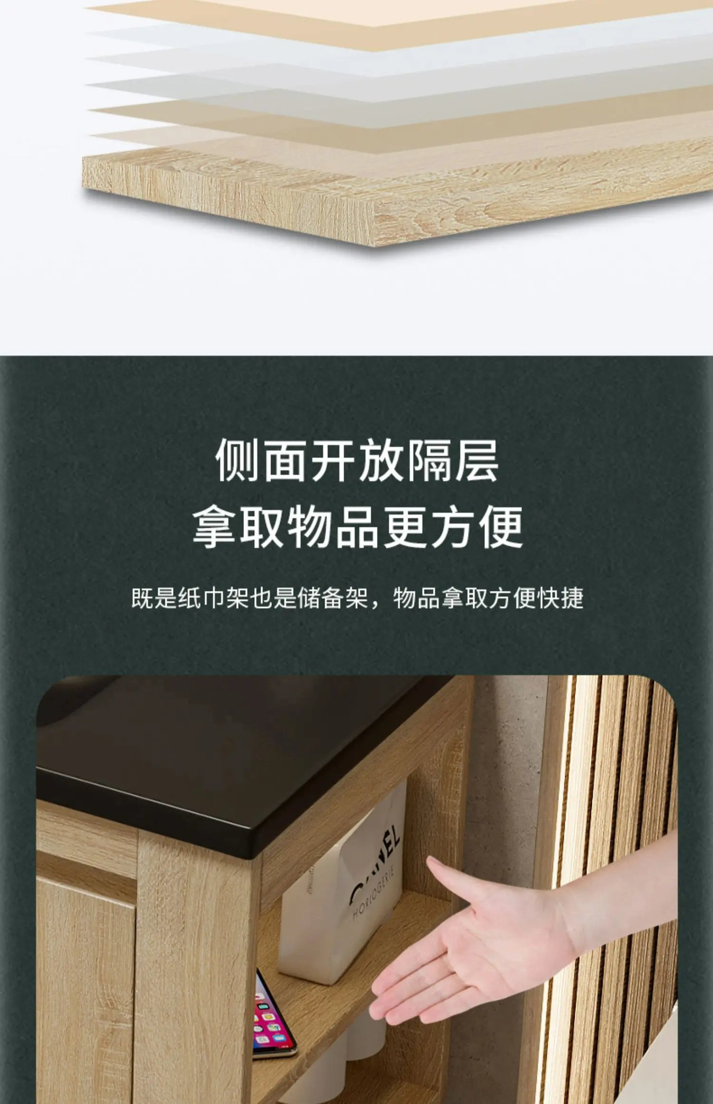 Leichter Luxus-Badezimmerschrank-Kombination, Badezimmer-Waschbecken, Gesichtswaschbecken, Toilettenholz, Waschbecken aus Keramik, integriertes Waschbecken im japanischen Stil