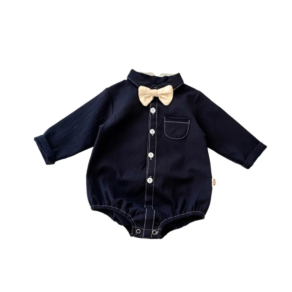 Neugeborenen Baby Prinz Sommer volle Hülse Fliege Gentleman Stil Outfits Infant Kinder Overalls Baumwolle Kleidung Mode Bodys.