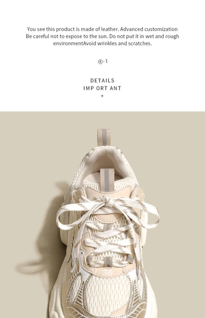 New Designers White Sneakers Women Flats Shoes Lace Up Vulcanize Shoes Female Mesh Wedge Platform Casual Zapatillas Mujer2024.