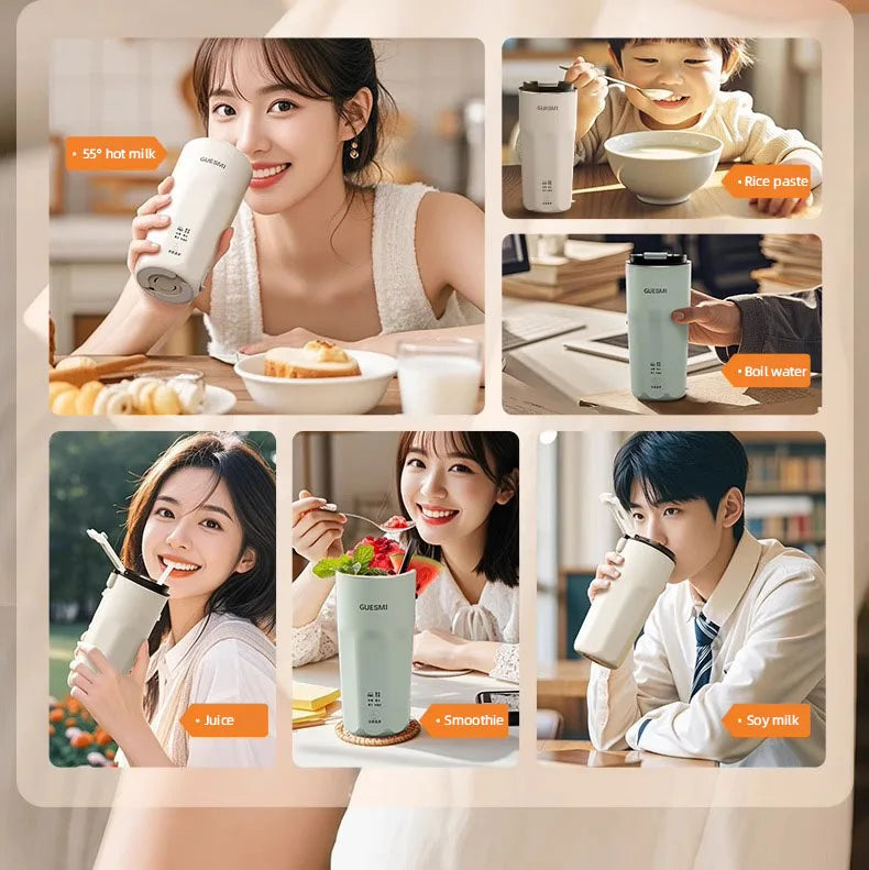 350ML Soybean Milk Machine Automatic Intelligent Food Blender Electric Fruit Juicer Water Boiling Kettle Rice Paste Maker 220v.