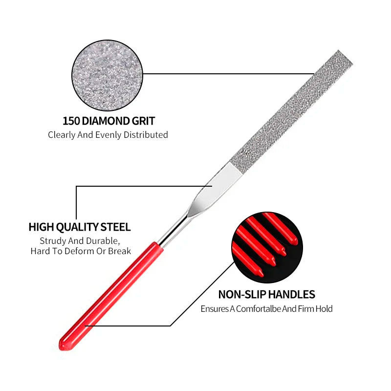 Diamant-Mini-Nadelfeilen-Set für Zimmerei, Schmuck, Stein, Glas, Metall, Keramik, Politur, Schnitzerei, DIY, Handwerk, Holzbearbeitung, Handwerkzeuge