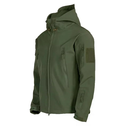 Military Shark Skin Soft Shell Jackets Men Tactical Windproof Waterproof jacket men Army Combat Jackets Mens Hooded Bomber Coats.