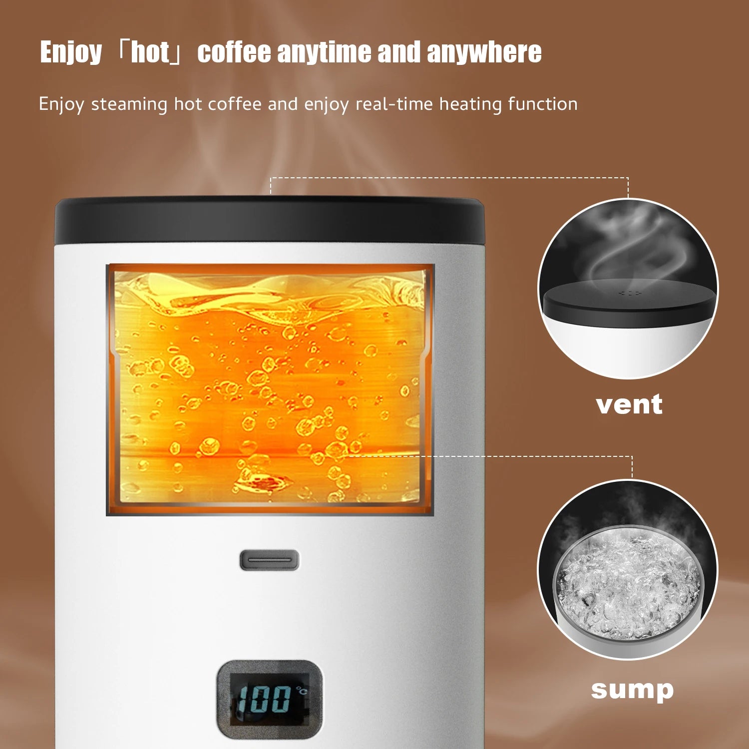 Portable Electric Coffee Maker 3-in-1 Capsule Coffee Grinder Travel Coffee Espresso Maker for Car and Home Camping.