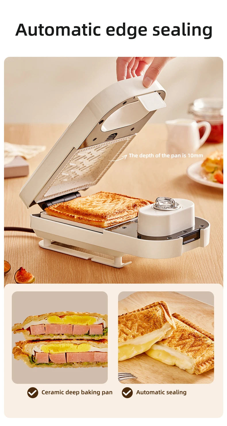 Electric Sandwich Maker Multifunctional Waffle Machine Toaster Baker Breakfast Machine Takoyaki Pancake Donuts Sandwichera 220V.