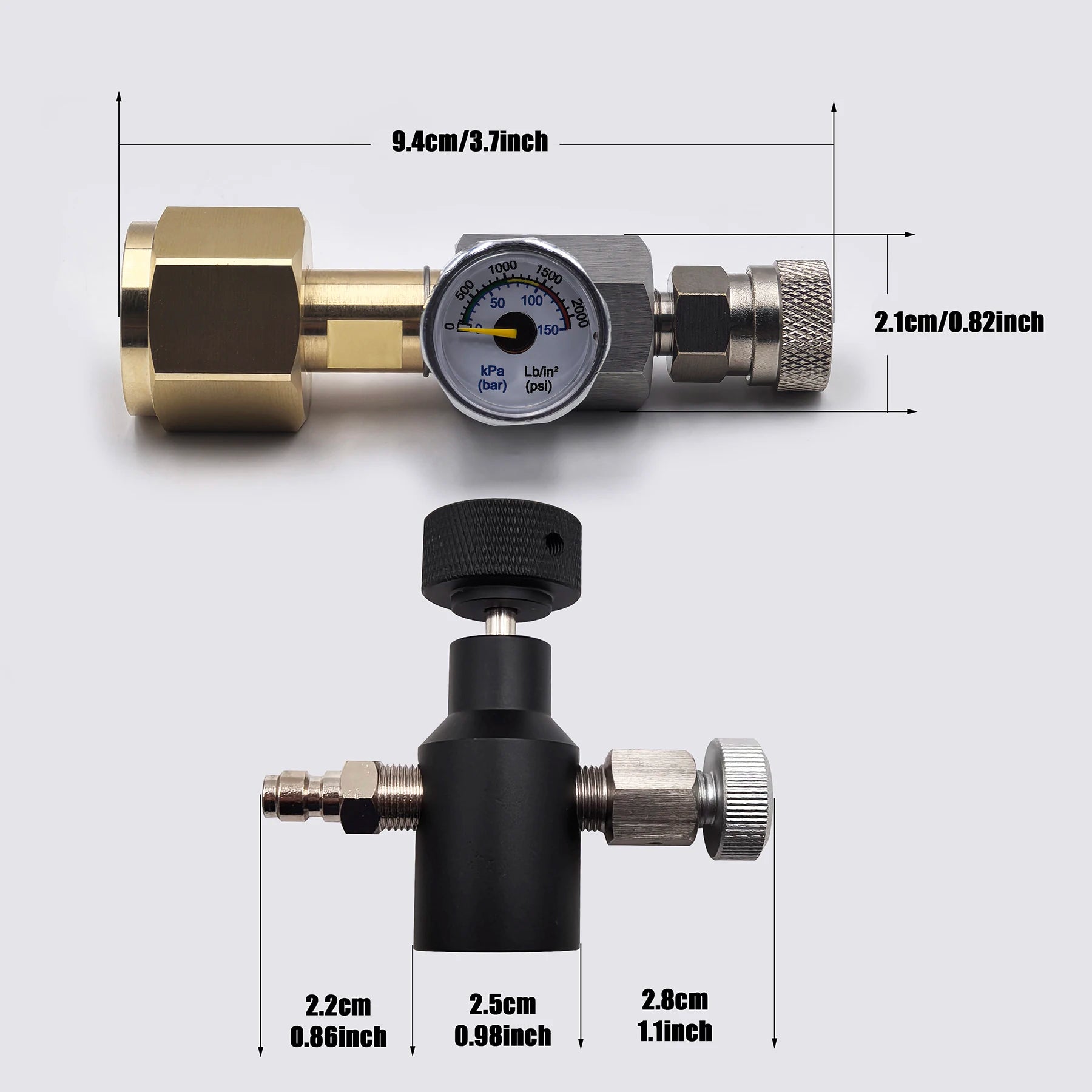 Brand New Filling Station Soda Water Maker Cylinder Tank Bottle CO2 Refill Adapter Connector W21.8-14 or G3/4 or CGA320.