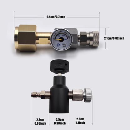 Brand New Filling Station Soda Water Maker Cylinder Tank Bottle CO2 Refill Adapter Connector W21.8-14 or G3/4 or CGA320.