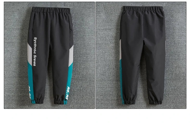 Teenage Boys Clothing Set Autumn Children Patchwork Sportswear Suits Fashion Big Boy Zipper Birthday Outfit Costumes for Kids.