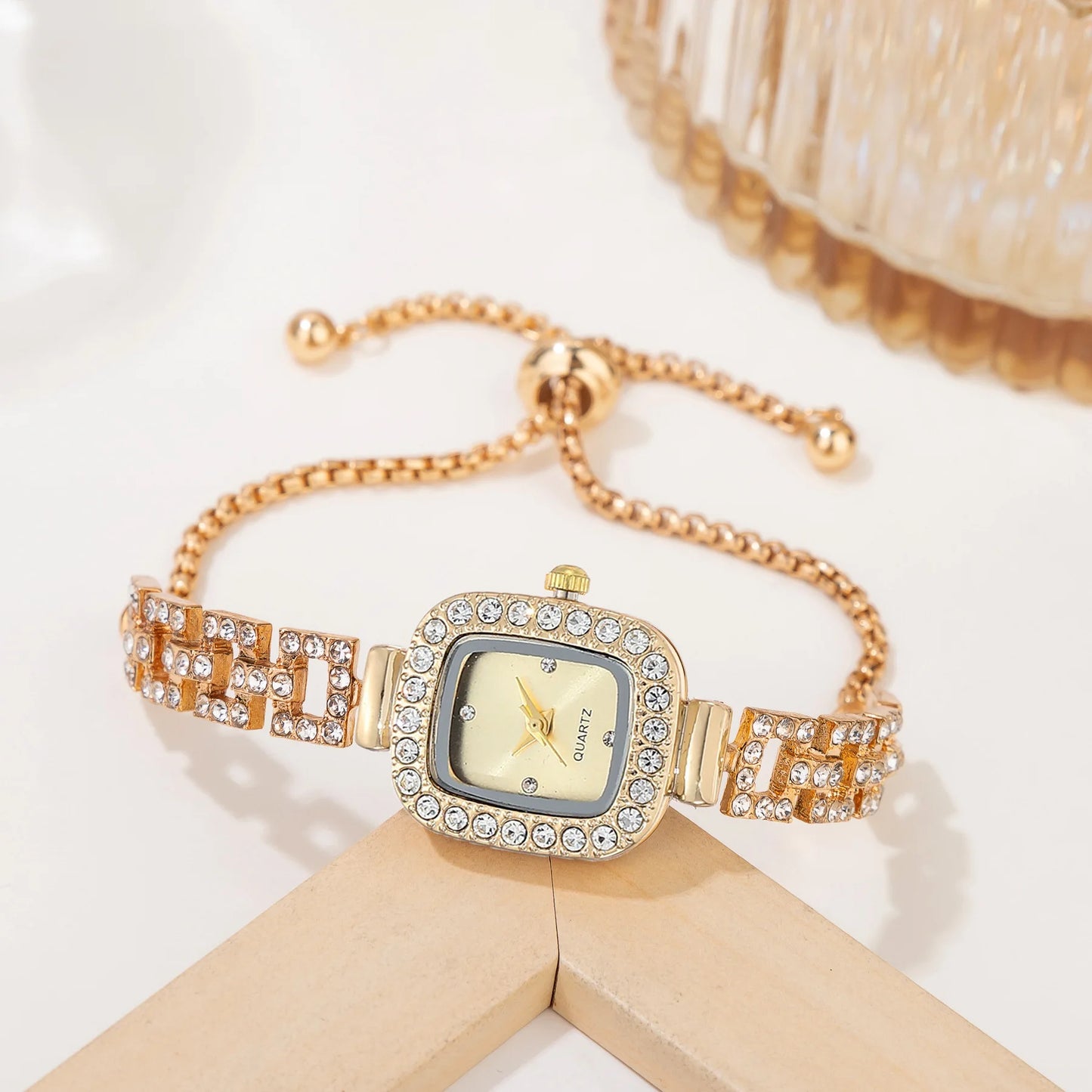 Elegant Quartz Wristwatches Luxury Bracelet Women's Watches Diamond Crystal Watch Часы Relogios Feminino Relojes Para Mujer.