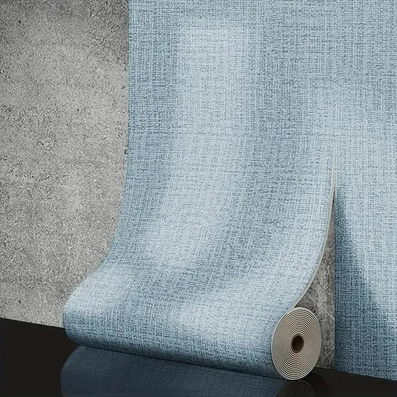50cm Self-Adhesive Foam Wall Panel Wide 3D Linen PVC Texture Waterproof Soundproof Removable for Living Room Bedroom Home Decor