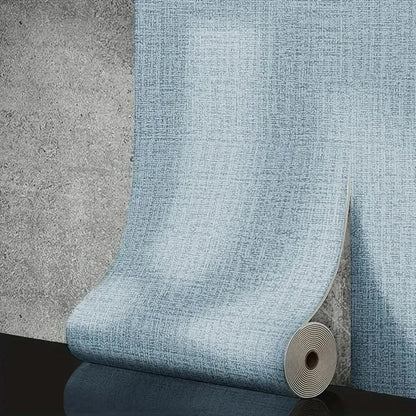 50cm Self-Adhesive Foam Wall Panel Wide 3D Linen PVC Texture Waterproof Soundproof Removable for Living Room Bedroom Home Decor