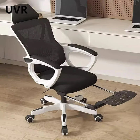 UVR Stuhl mit ergonomischem Design, sitzend, bequem, verstellbar, Chefstuhl, Netzstoff, Personalstuhl, Bürostuhl, Sportstuhl, Möbel
