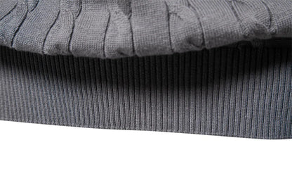 2024 High-quality Men's Sweater Pullover New Deer Embroidery Solid Color Knitted Sweater Men's Knit Sweaters  Men Clothing