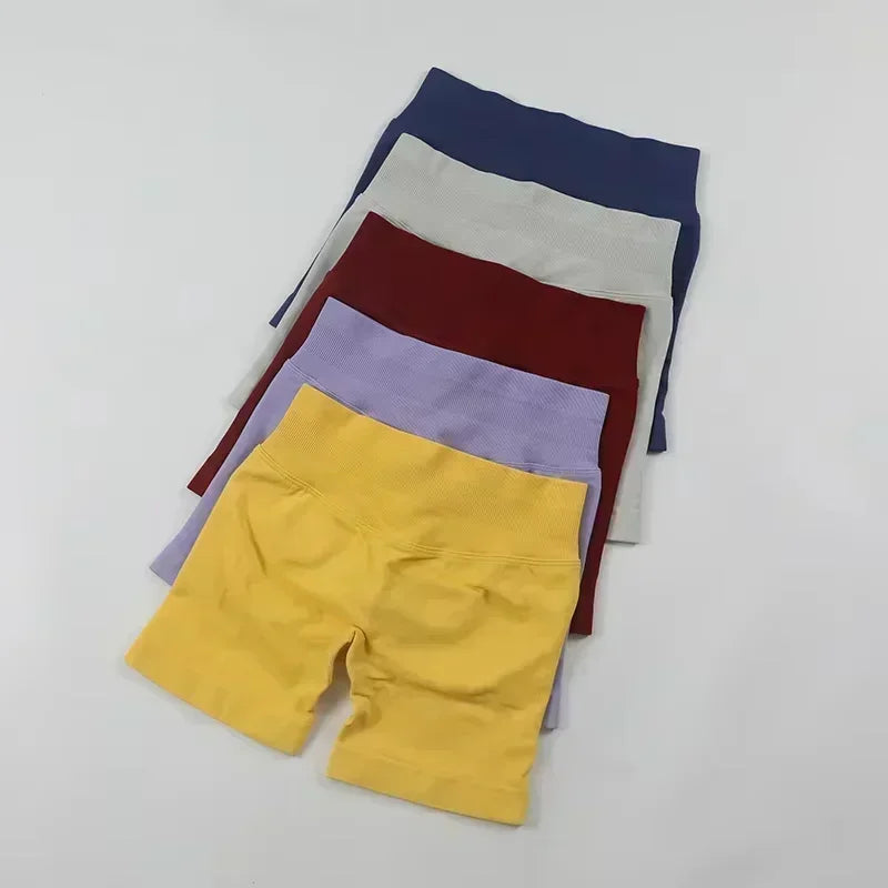 Leveo Fashion Summer Women's Sports Dyfne Yoga Shorts Running Leggings High Waist Hip Lift Comfortable Yoga Shorts Quick Drying.