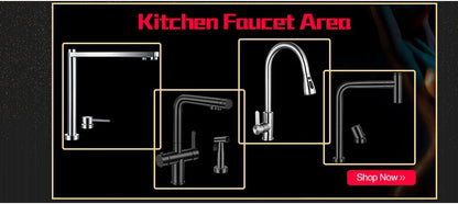 ASRAS Nanometer Hidden Flip Cover kitchen Island Sink 4mm Thickness Handmade Cup Rinser And Trash Can Kitchen Sinks