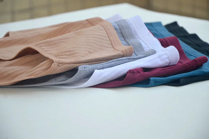 6pcs Cotton Women Panties Lady Plus Size Underwear High Waist Briefs Breathable Solid Color Female Lingerie Shorts.