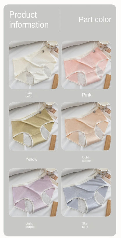 Panties for Menstruation Cotton Menstrual Panties Mid Waist Period Underwear Culotte Menstruelle Leak Proof Bragas Menstruales.