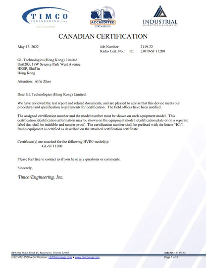 GL.iNet GL-SFT1200 (Opal) Secure Travel WiFi - AC1200 Dual Band Gigabit Ethernet Wireless Internet Router.